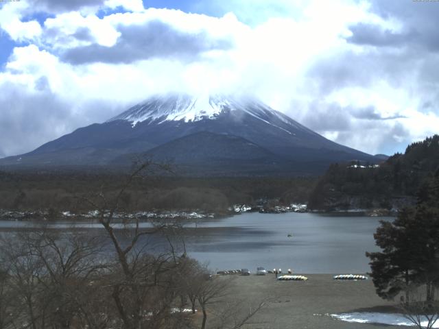 精進湖からの富士山