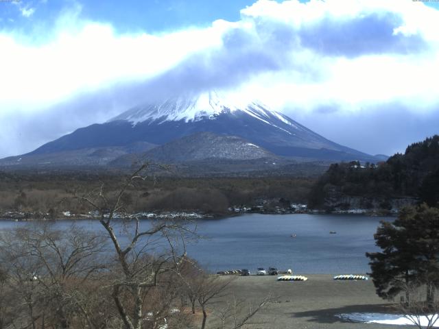 精進湖からの富士山