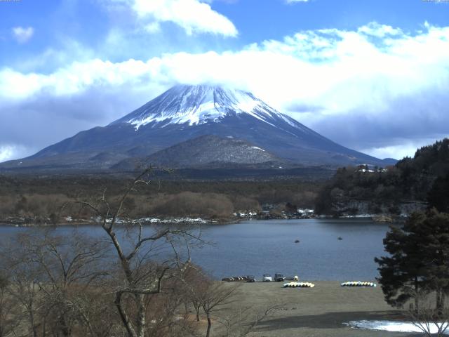 精進湖からの富士山