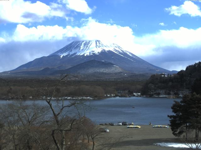 精進湖からの富士山