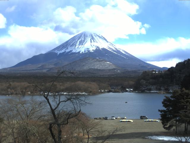 精進湖からの富士山