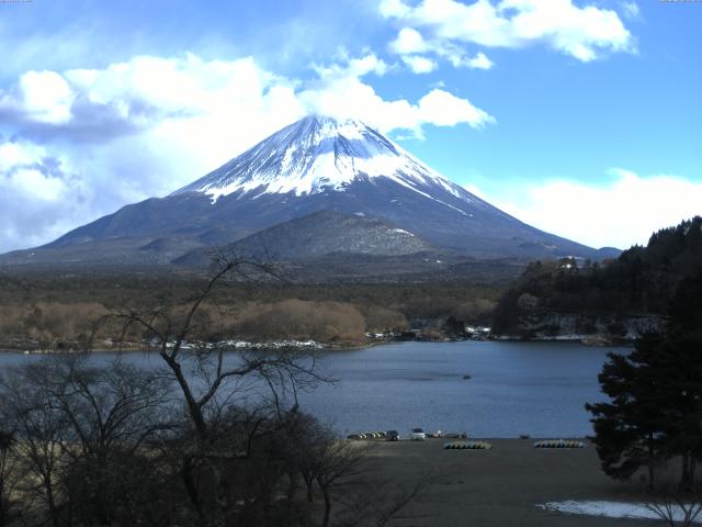 精進湖からの富士山