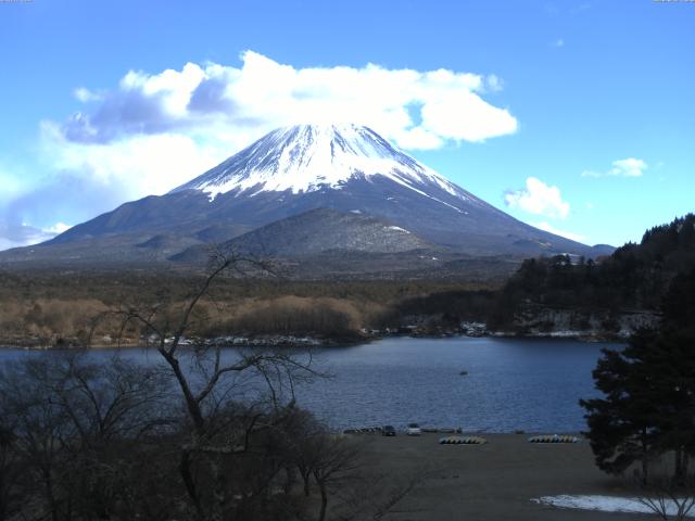 精進湖からの富士山