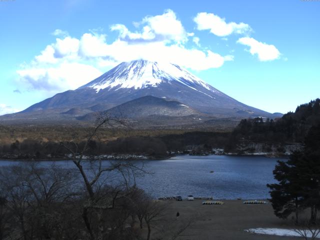 精進湖からの富士山