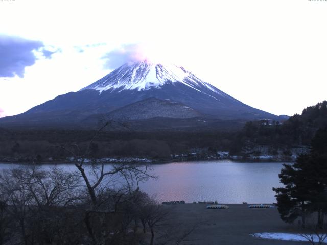 精進湖からの富士山