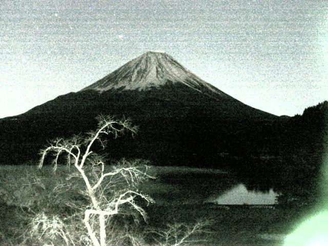 精進湖からの富士山