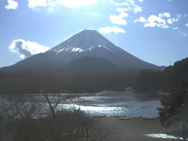 精進湖からの富士山