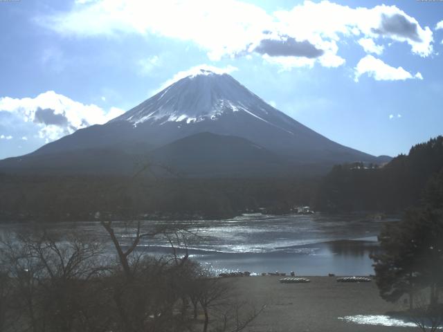 精進湖からの富士山