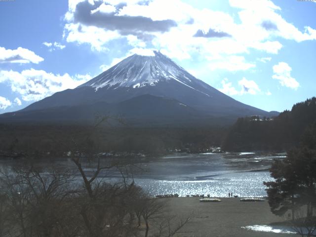 精進湖からの富士山