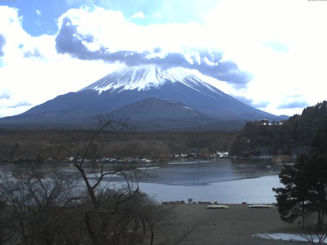 精進湖からの富士山