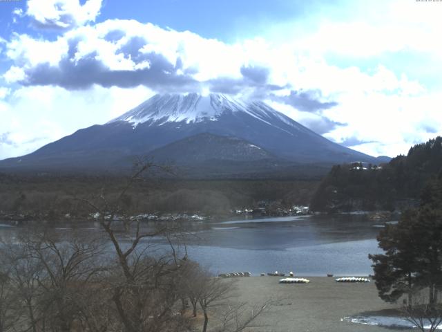 精進湖からの富士山