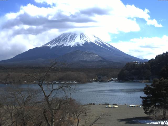 精進湖からの富士山