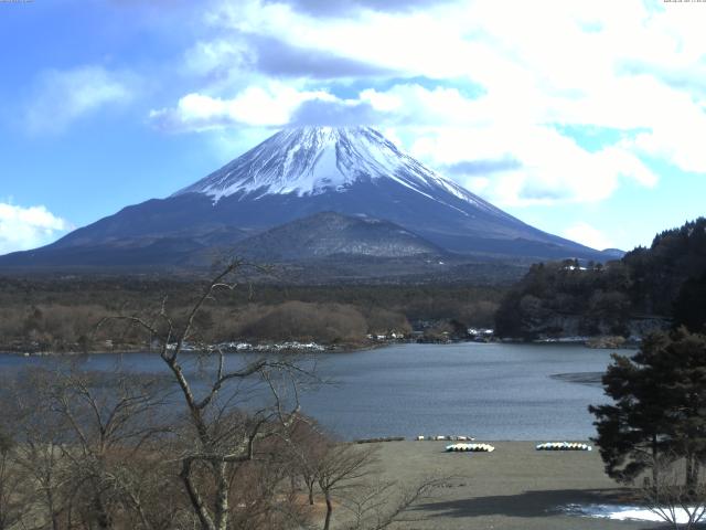 精進湖からの富士山