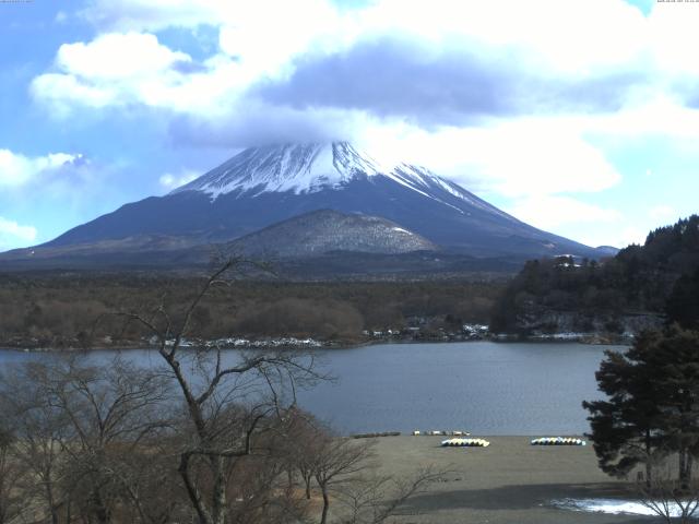 精進湖からの富士山