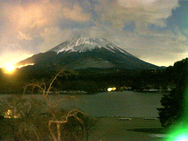 精進湖からの富士山