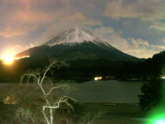 精進湖からの富士山