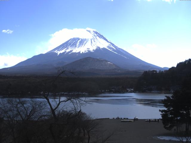 精進湖からの富士山