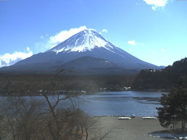 精進湖からの富士山