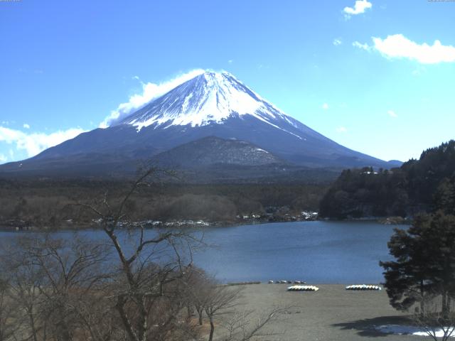 精進湖からの富士山