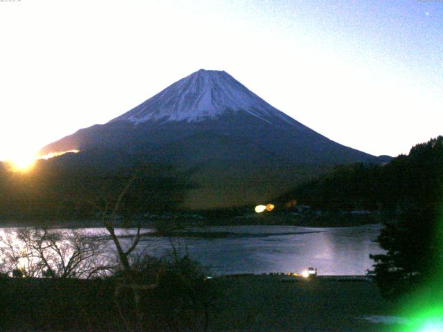 精進湖からの富士山