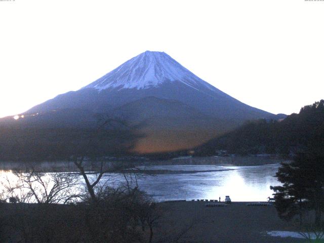 精進湖からの富士山