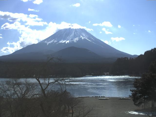 精進湖からの富士山