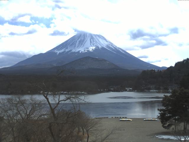 精進湖からの富士山