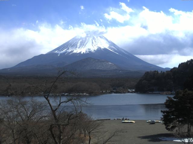 精進湖からの富士山