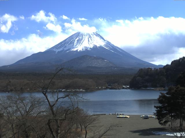 精進湖からの富士山