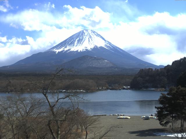 精進湖からの富士山