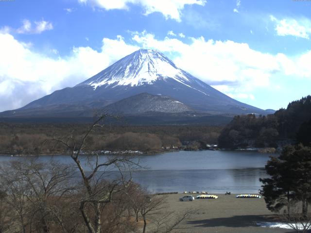 精進湖からの富士山