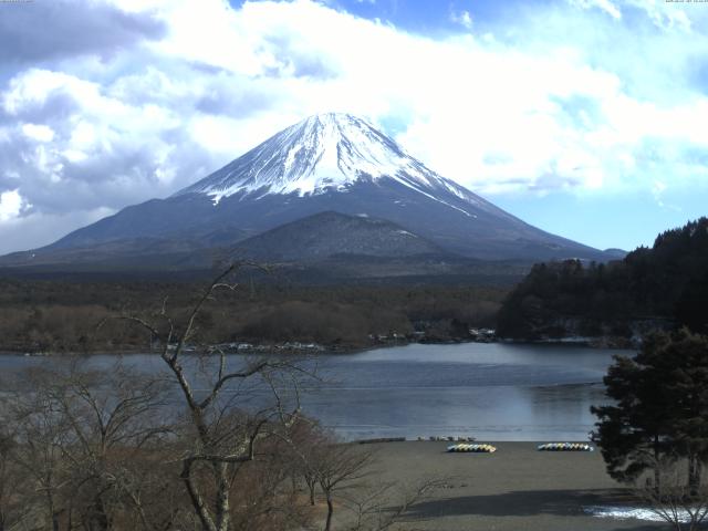 精進湖からの富士山