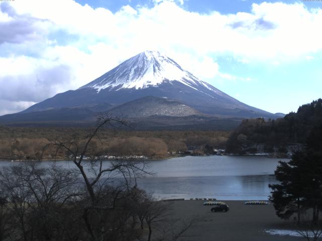 精進湖からの富士山