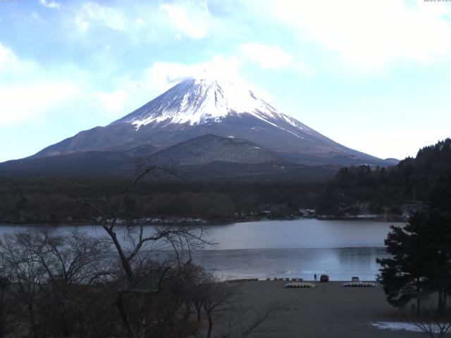 精進湖からの富士山