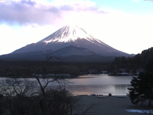 精進湖からの富士山