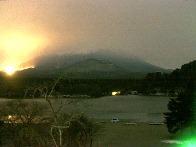 精進湖からの富士山