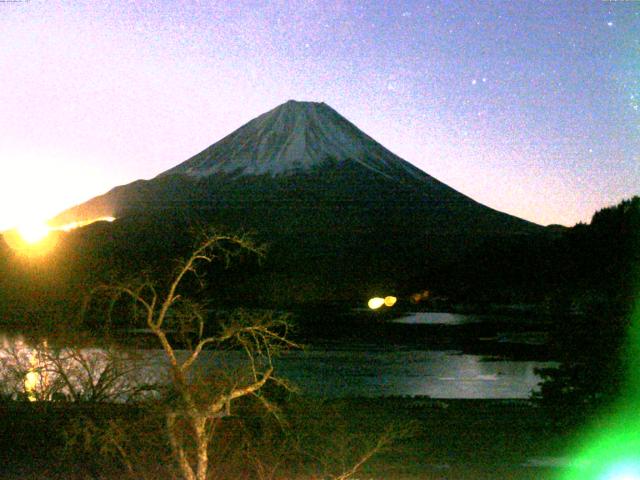 精進湖からの富士山