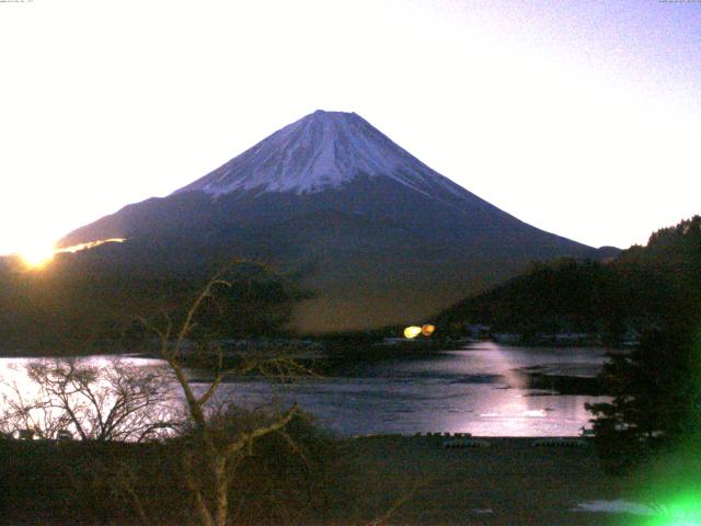 精進湖からの富士山