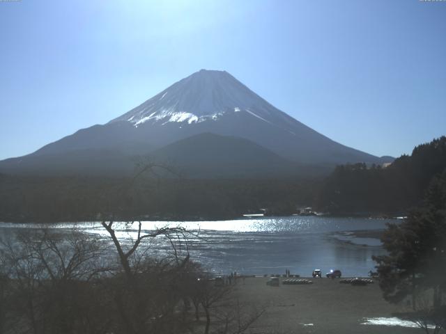 精進湖からの富士山