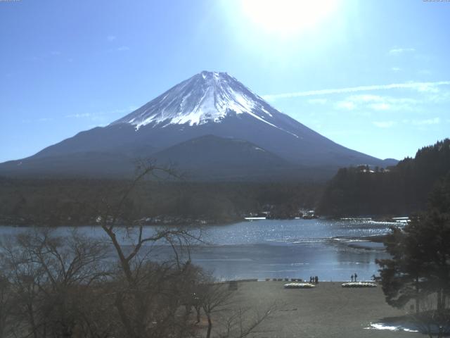 精進湖からの富士山