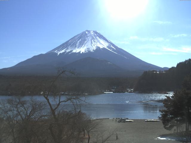 精進湖からの富士山