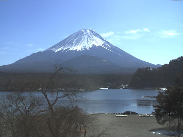 精進湖からの富士山