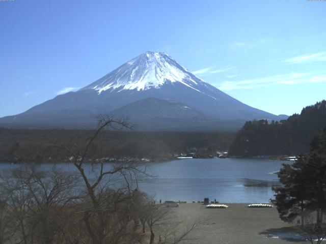 精進湖からの富士山