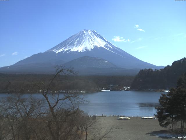 精進湖からの富士山