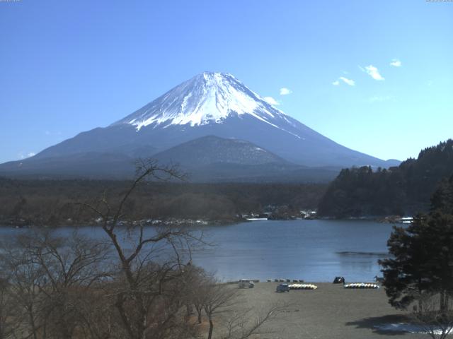 精進湖からの富士山