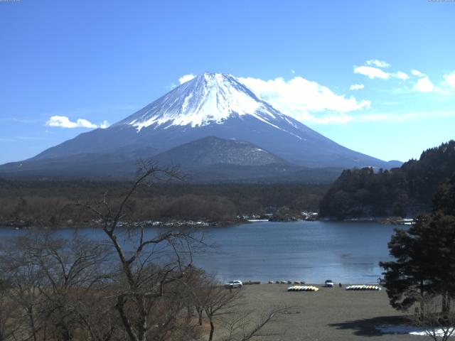 精進湖からの富士山