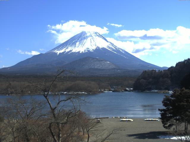 精進湖からの富士山