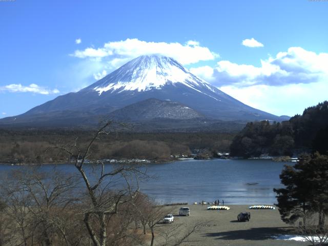 精進湖からの富士山