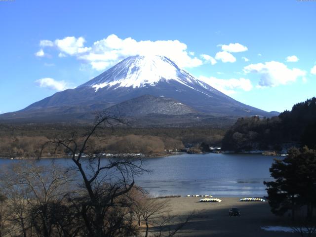 精進湖からの富士山