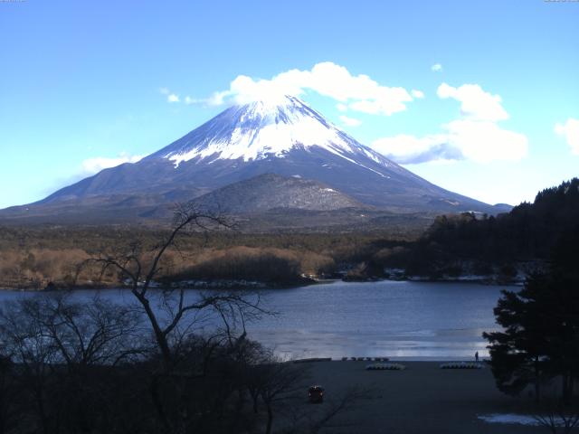 精進湖からの富士山